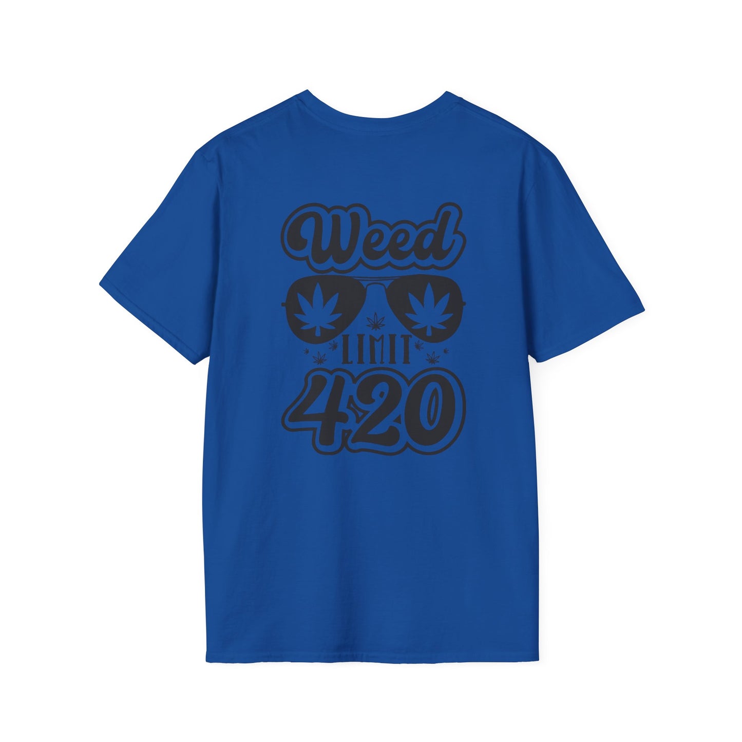 420 Weed Limit Unisex Softstyle T-Shirt | Cannabis Lover Tee for 4/20 Celebrations