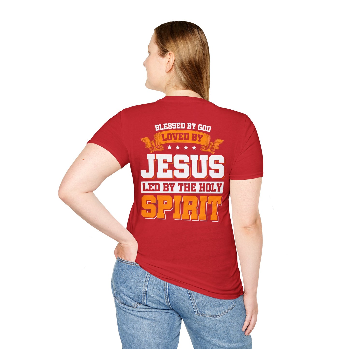 Christian T-Shirt Blessed loved and led