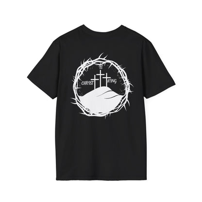 Faith-Inspired Unisex T-Shirt - Christ & King W/Thorn Crown Tee