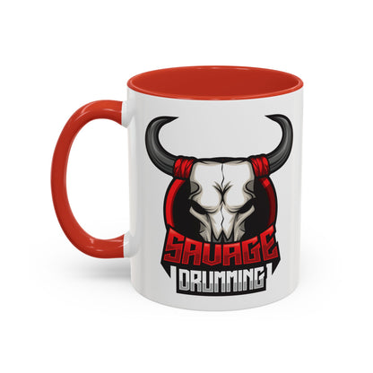 Savage Drumming Accent Coffee Mug | 11 & 15oz |