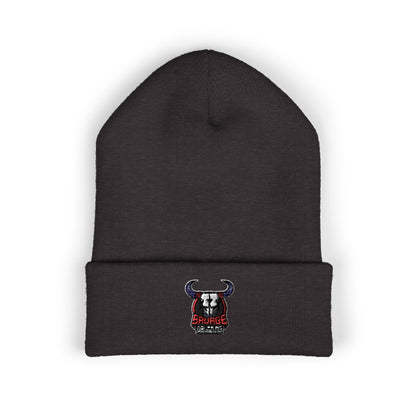 Embroidered Savage Drumming Cuffed Beanie