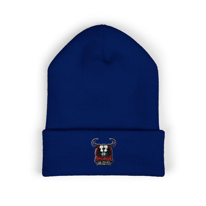 Embroidered Savage Drumming Cuffed Beanie