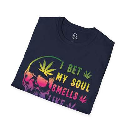 Colorful Skull Weed Unisex T-Shirt