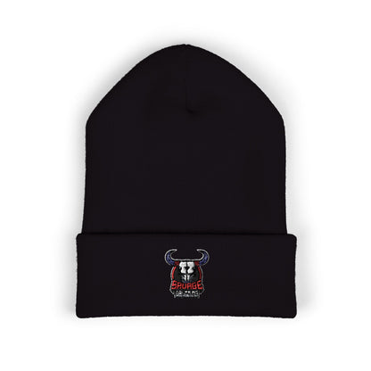 Embroidered Savage Drumming Cuffed Beanie