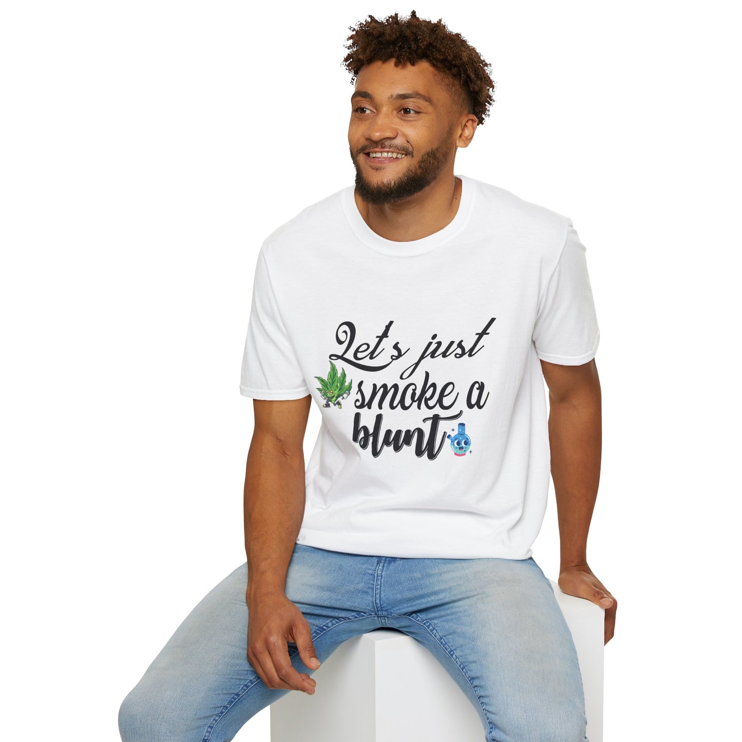 Unisex T-Shirt with Blunt Smoking Quote