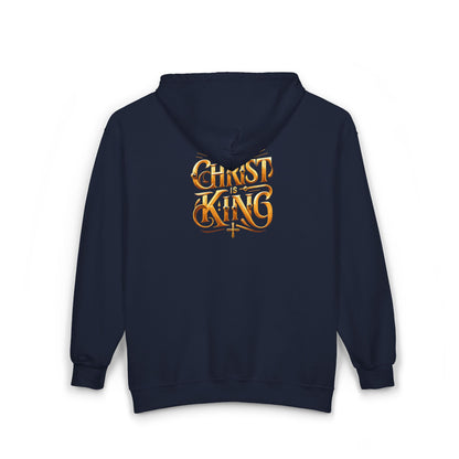 Christ is King Golden Full Zip Hoodie