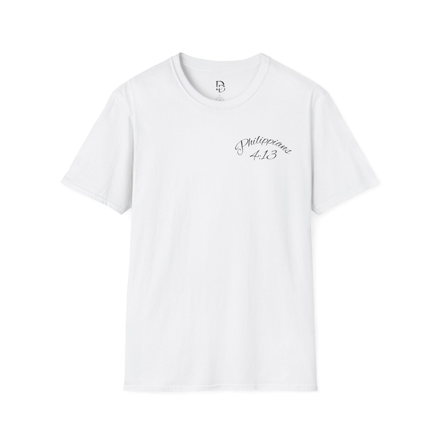 Inspirational Lion Tee | Unisex Softstyle T-Shirt, Christian Apparel, Philippians 4:13