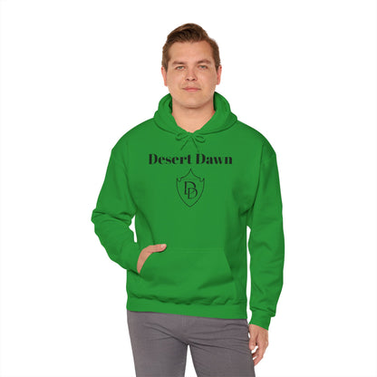 Desert Dawn Shield Design Hooded Sweatshirt