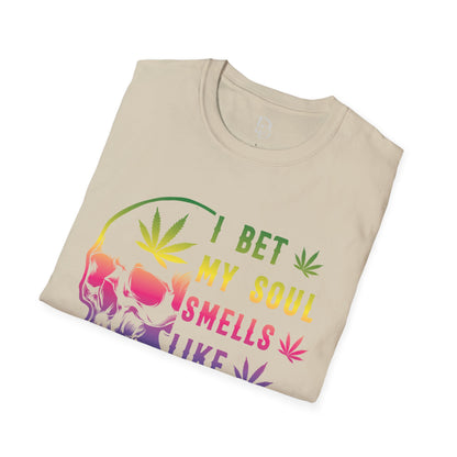 Colorful Skull Weed Unisex T-Shirt