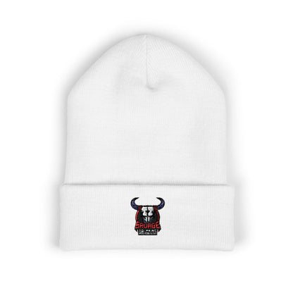 Embroidered Savage Drumming Cuffed Beanie