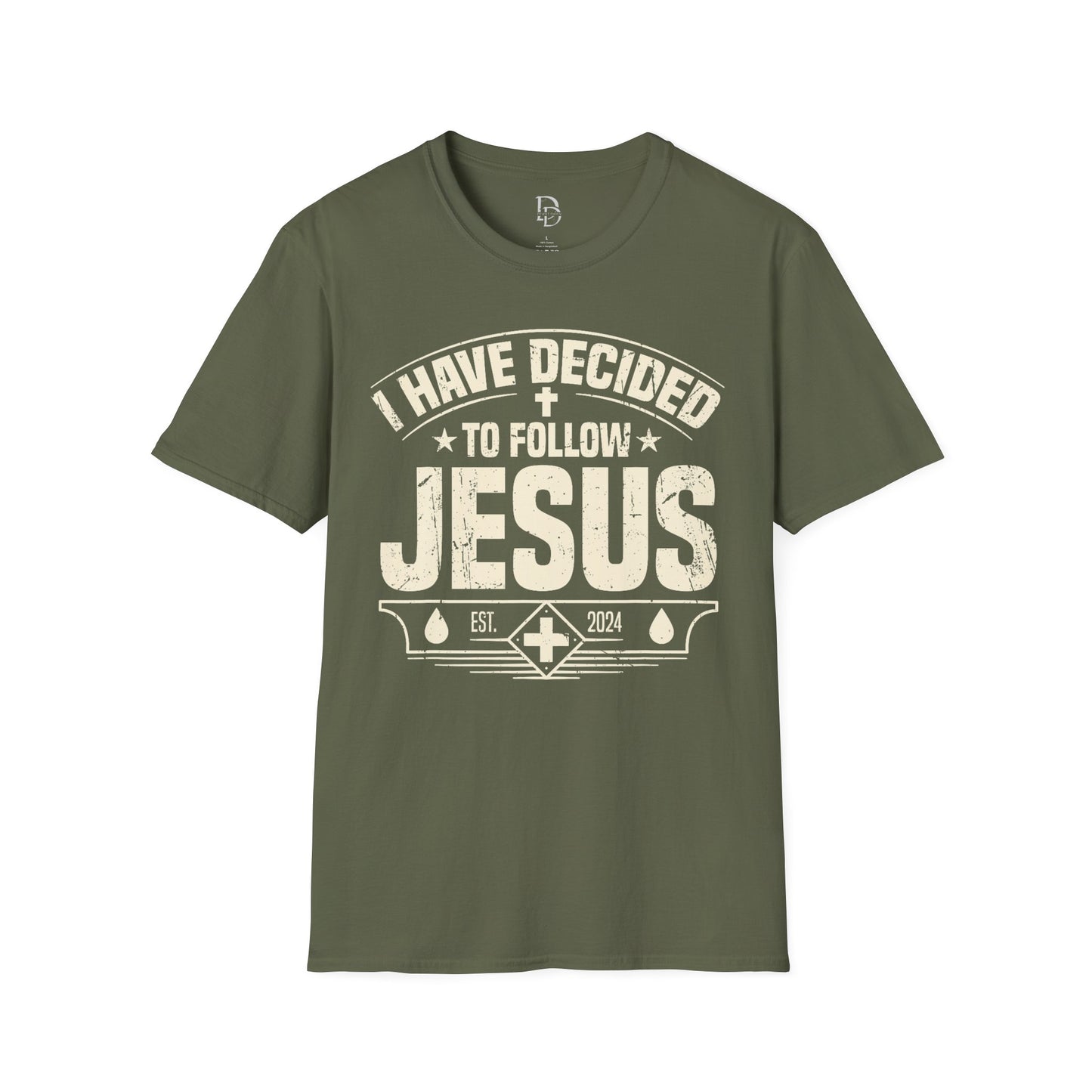 Faith Inspirational T-Shirt - 'I Have Decided to Follow Jesus', Unisex Tee