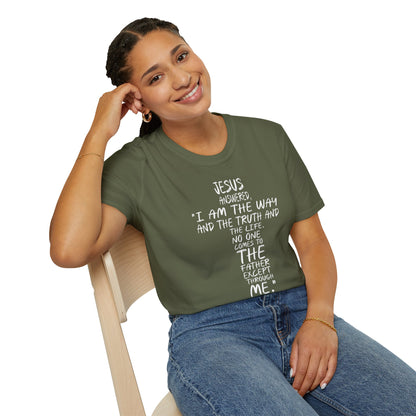 Christian Tee - Inspirational Quote Shirt, John 14:6