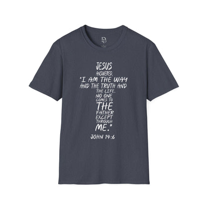 Christian Tee - Inspirational Quote Shirt, John 14:6