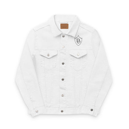 Embroidered Desert Dawn Royal Denim Jacket