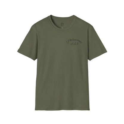Inspirational Lion Tee | Unisex Softstyle T-Shirt, Christian Apparel, Philippians 4:13