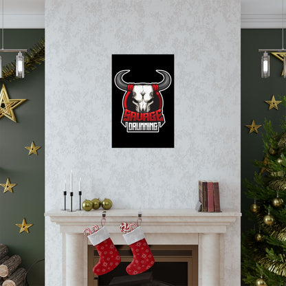 Savage Drumming Matte Vertical Poster