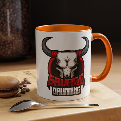 Savage Drumming Accent Coffee Mug | 11 & 15oz |
