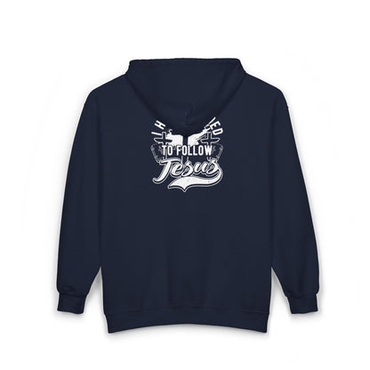 Full Zip Hoodie with Inspirational Jesus Design