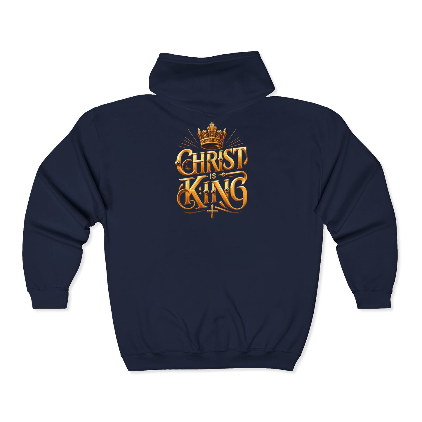 Christ is King Golden Full Zip Hoodie