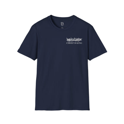 Christ is King Graphic Tee - Unisex Softstyle T-Shirt, Faith-Based Christian Gift