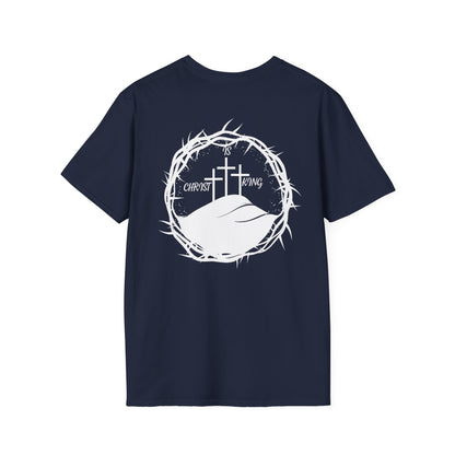Faith-Inspired Unisex T-Shirt - Christ & King W/Thorn Crown Tee