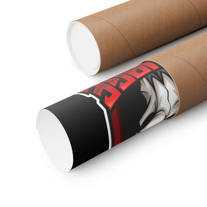 Savage Drumming Matte Vertical Poster