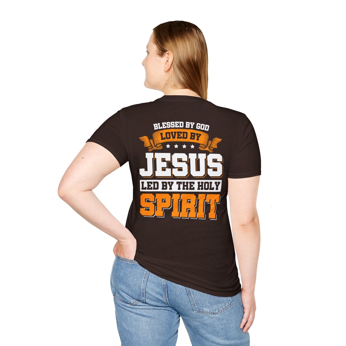 Christian T-Shirt Blessed loved and led