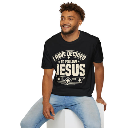 Faith Inspirational T-Shirt - 'I Have Decided to Follow Jesus', Unisex Tee