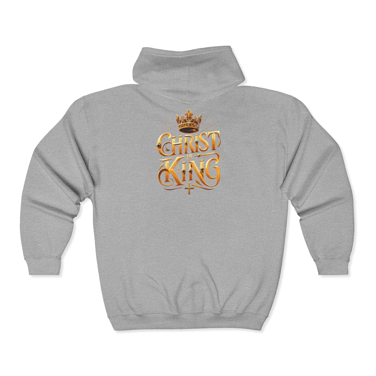Christ is King Golden Full Zip Hoodie