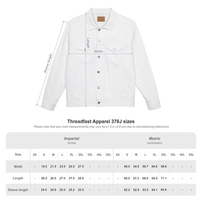 Embroidered Desert Dawn Royal Denim Jacket