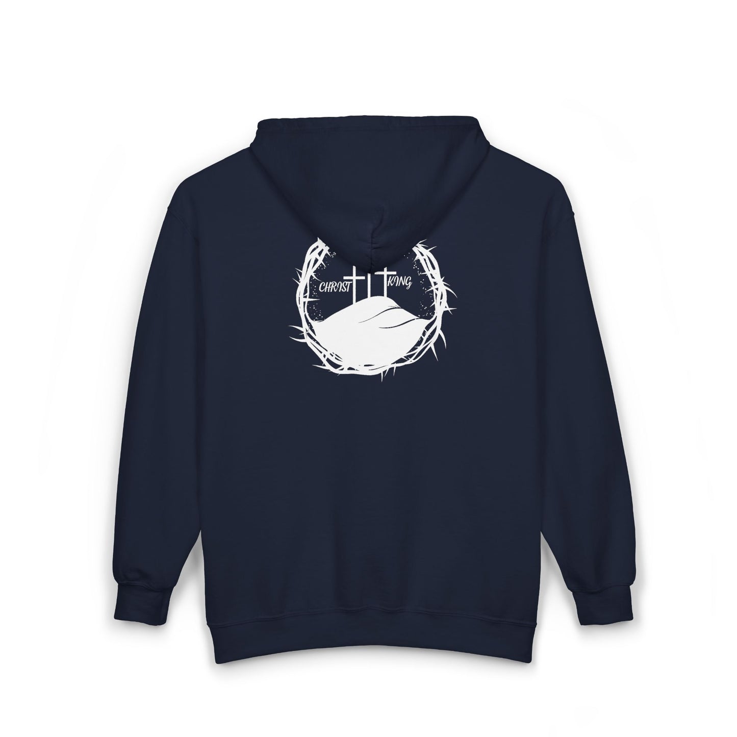 Christ is King w/Thorn Crown Full Zip Hoodie