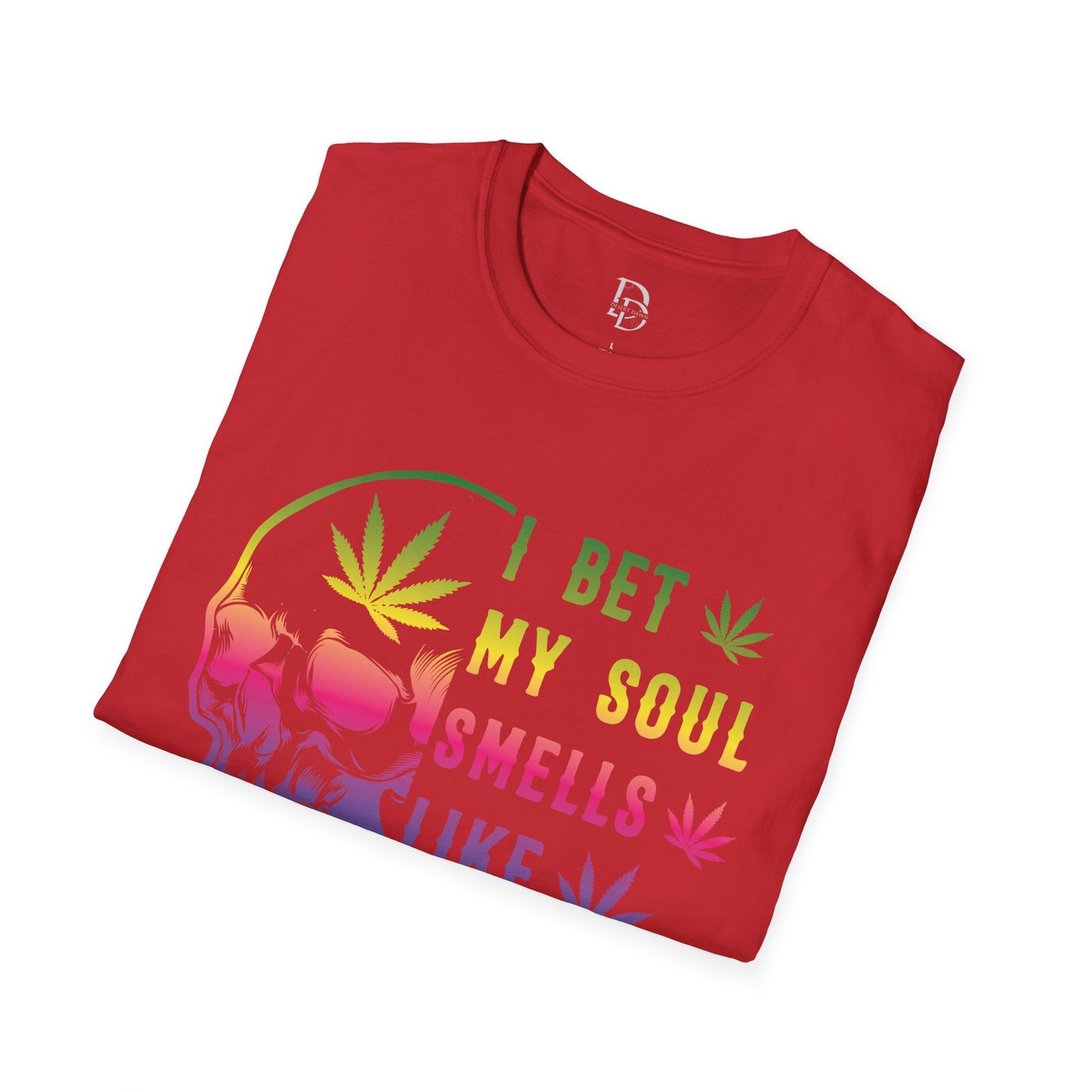 Colorful Skull Weed Unisex T-Shirt