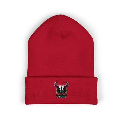 Embroidered Savage Drumming Cuffed Beanie