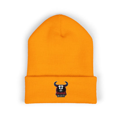 Embroidered Savage Drumming Cuffed Beanie