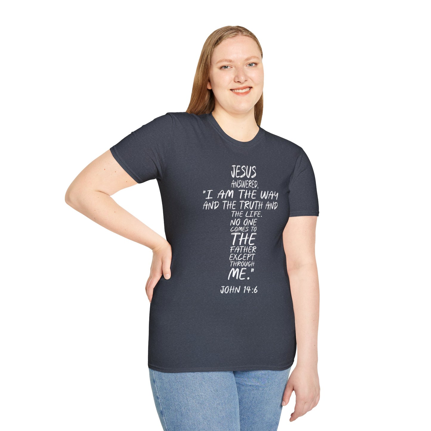 Christian Tee - Inspirational Quote Shirt, John 14:6