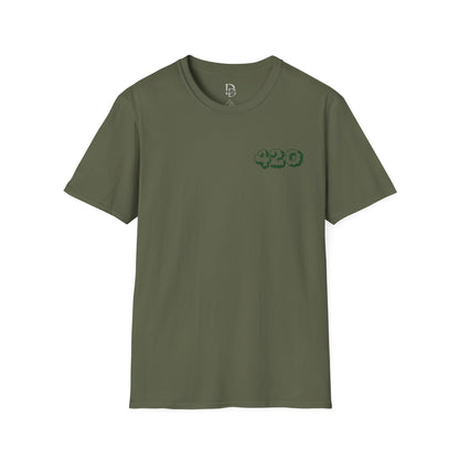 420 Graphic Unisex T-Shirt - Blunt Smoking Graphic