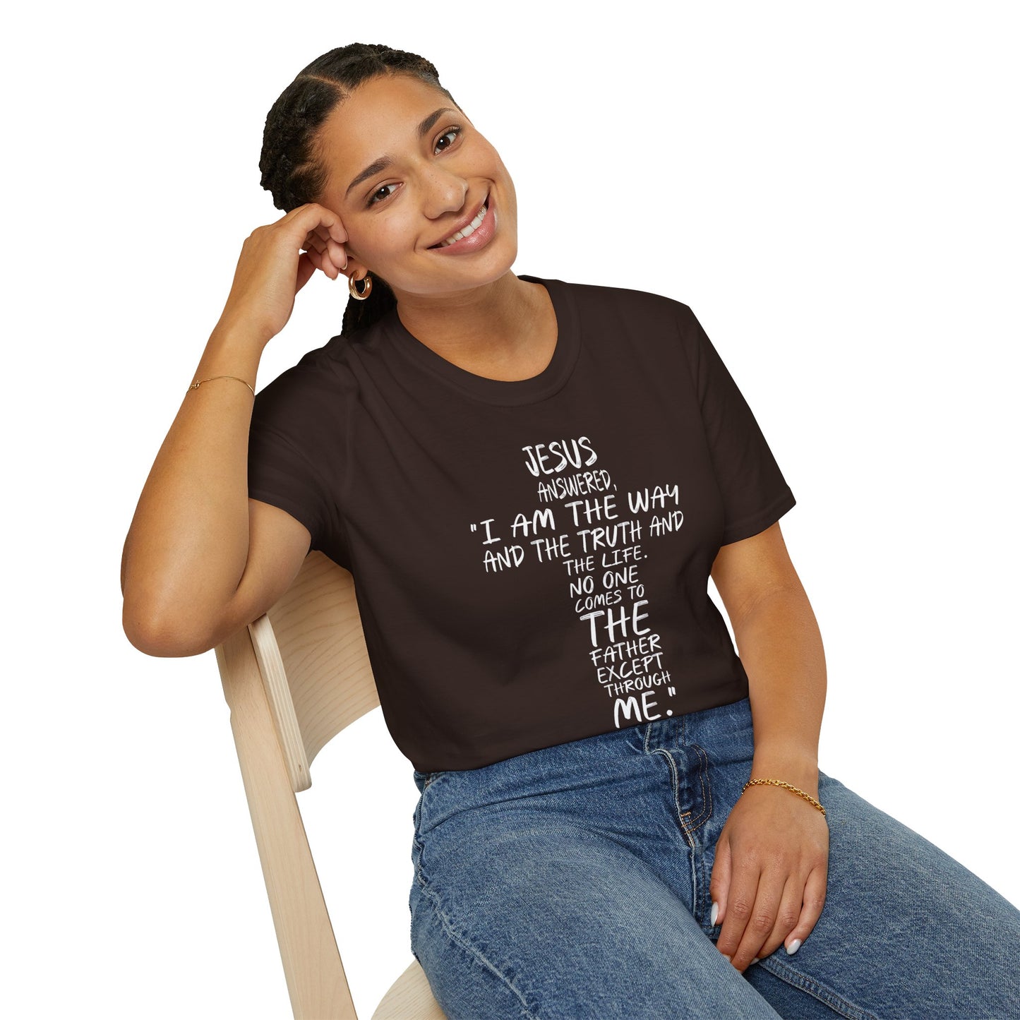 Christian Tee - Inspirational Quote Shirt, John 14:6