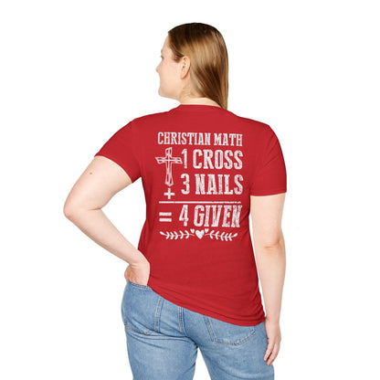 Christian Math Unisex T-Shirt - Faith Shirt, Religious Tee, Inspirational Gift