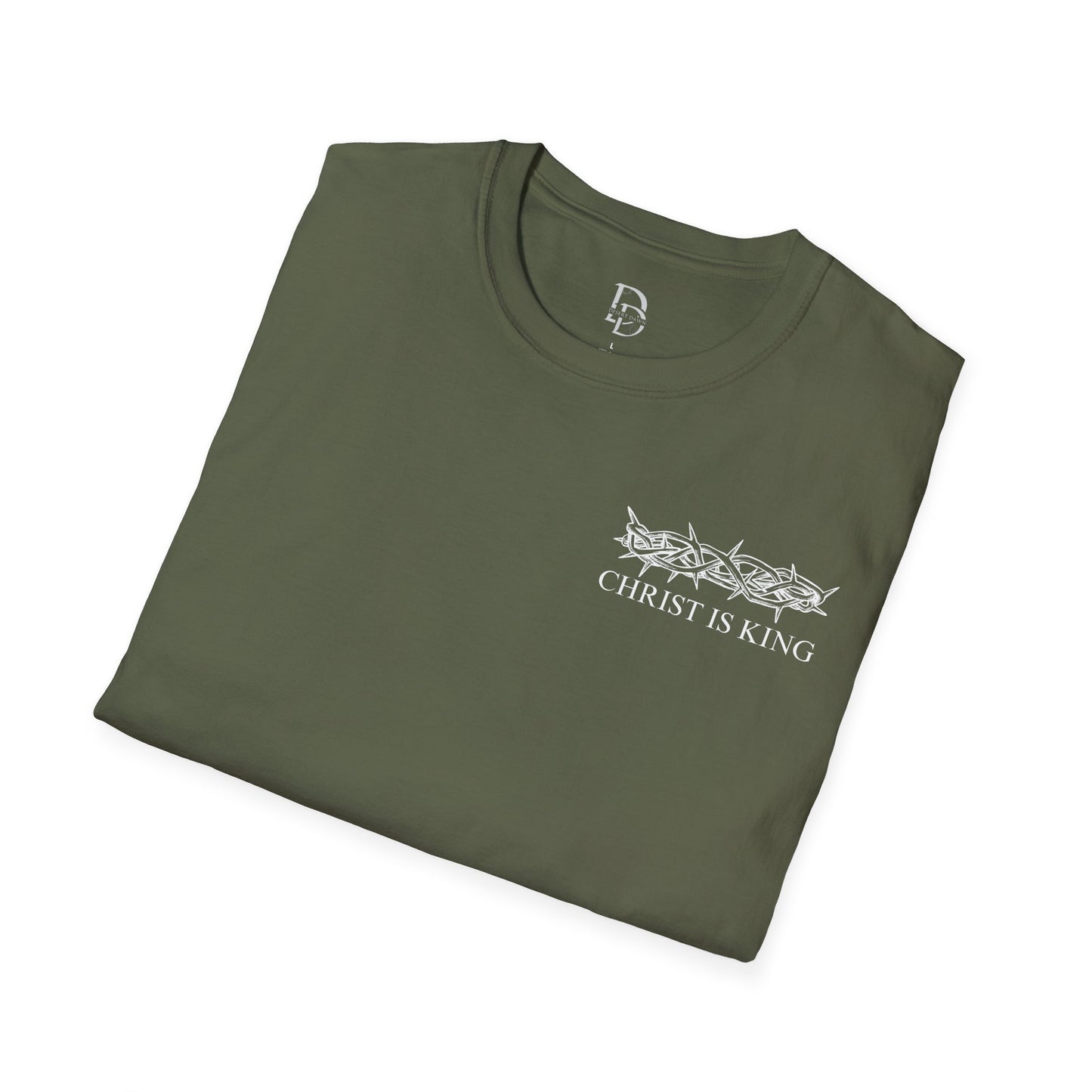Faith-Inspired Unisex T-Shirt - Christ & King W/Thorn Crown Tee