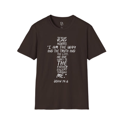 Christian Tee - Inspirational Quote Shirt, John 14:6