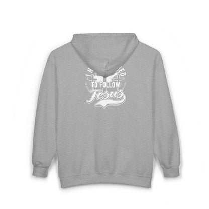 Full Zip Hoodie with Inspirational Jesus Design
