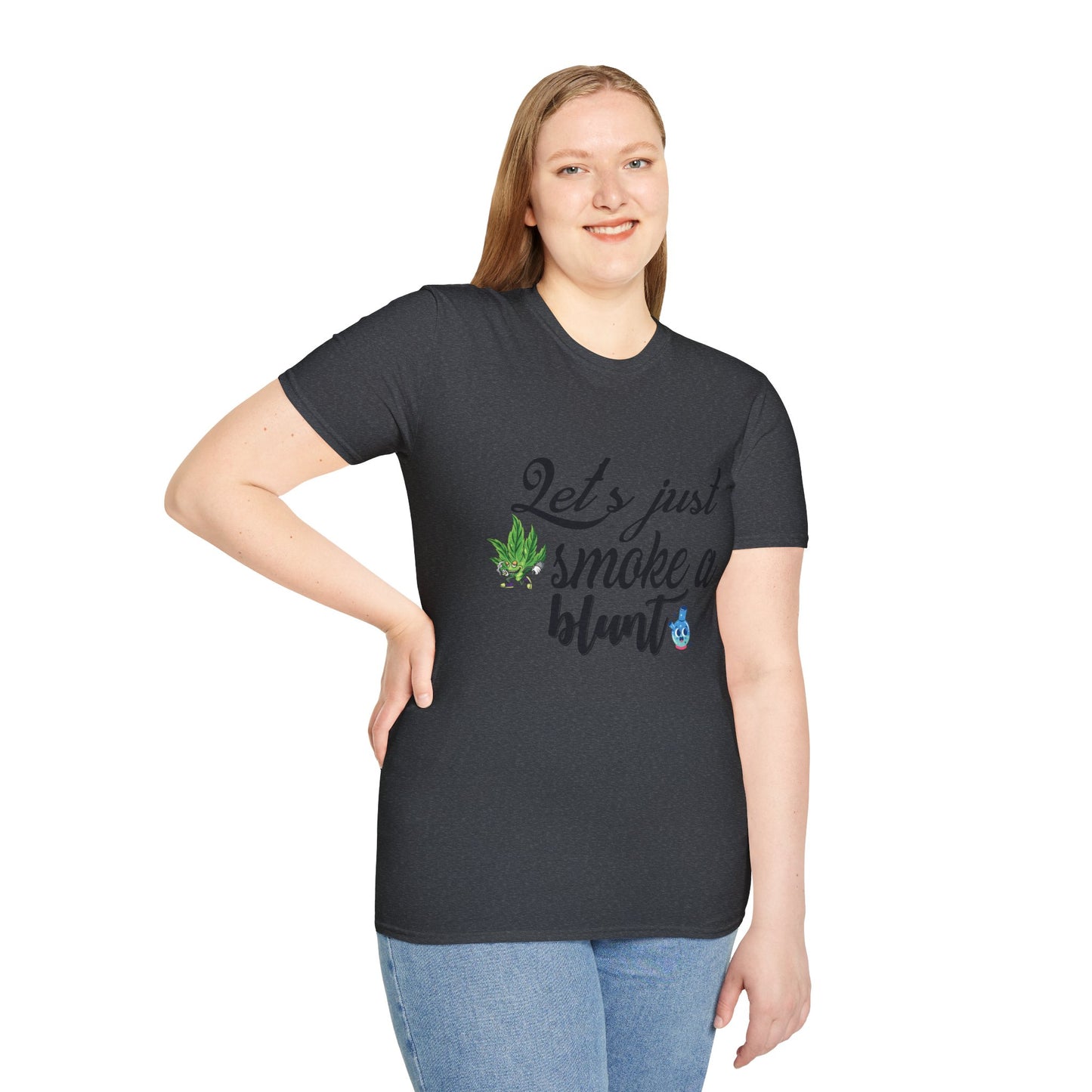 Unisex T-Shirt with Blunt Smoking Quote