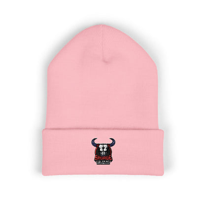 Embroidered Savage Drumming Cuffed Beanie