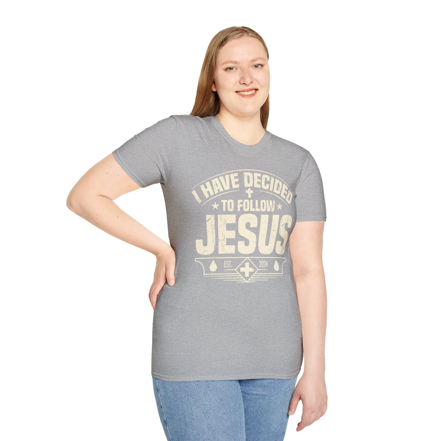 Faith Inspirational T-Shirt - 'I Have Decided to Follow Jesus', Unisex Tee