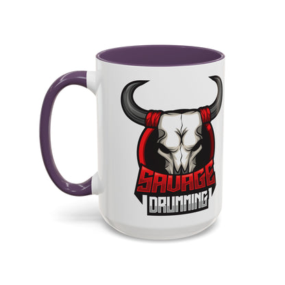 Savage Drumming Accent Coffee Mug | 11 & 15oz |