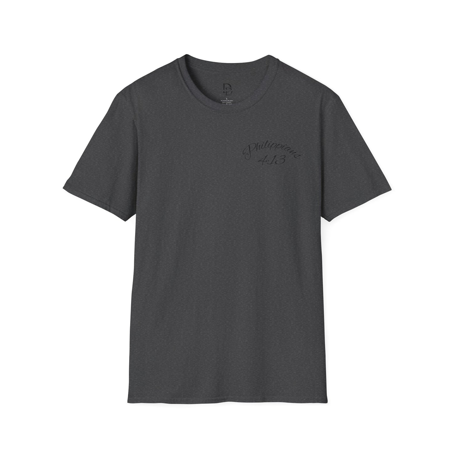 Inspirational Lion Tee | Unisex Softstyle T-Shirt, Christian Apparel, Philippians 4:13