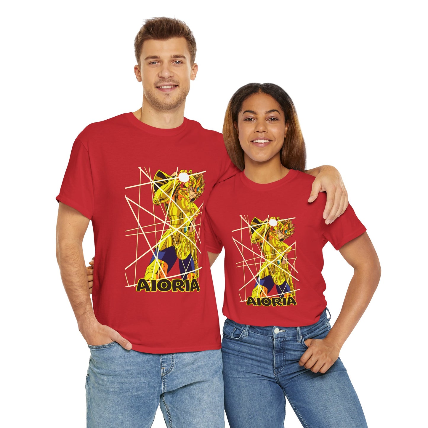 T-Shirt Aioria Anime Character Design