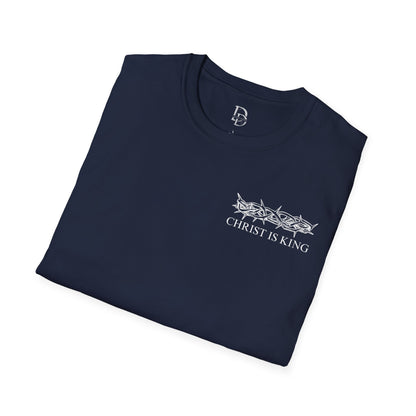 Christ is King Graphic Tee - Unisex Softstyle T-Shirt, Faith-Based Christian Gift