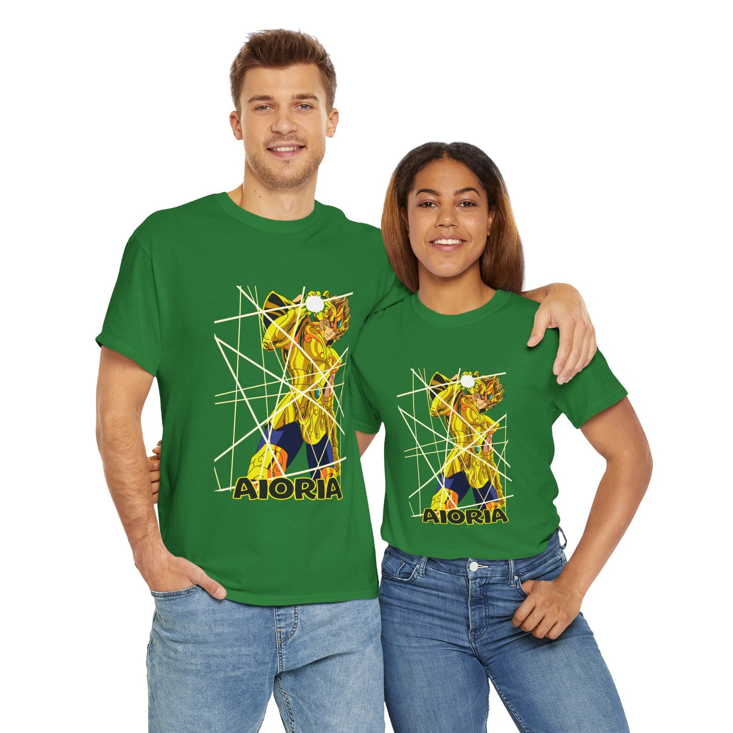 T-Shirt Aioria Anime Character Design