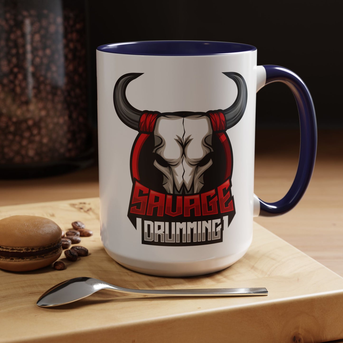 Savage Drumming Accent Coffee Mug | 11 & 15oz |